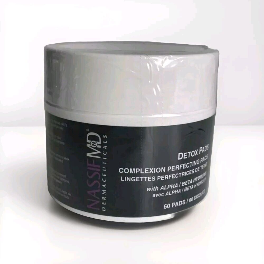 NEW SEALED Nassif MD Detox Pads Complexion Perfecting Pads 60-Count (e2)